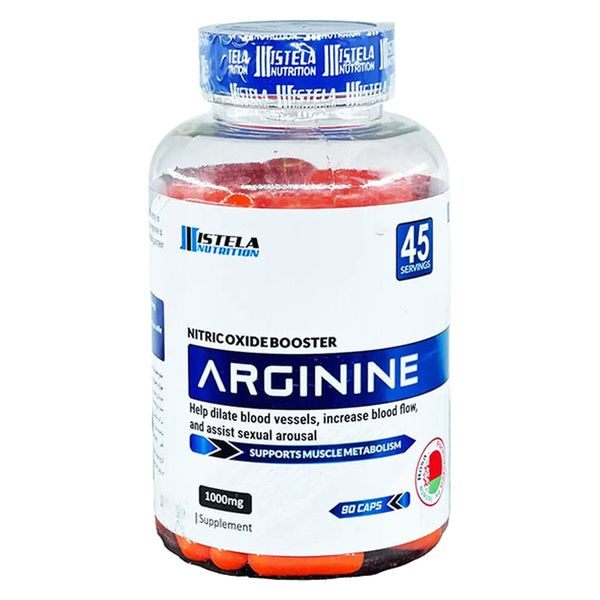کپسول آرژنین 1000 میلی گرم استلا نوتریشن بسته 90 عددی