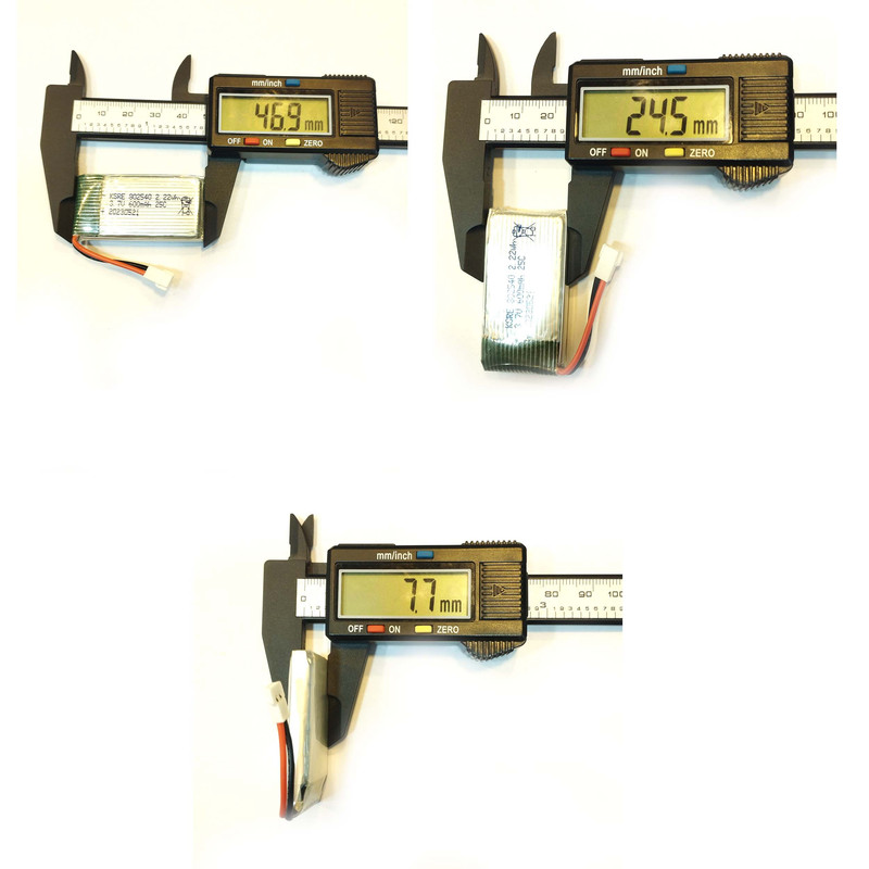 باتری لیتیومی مدل KSRE-HP-802540 ظرفیت 600 میلی آمپر ساعت