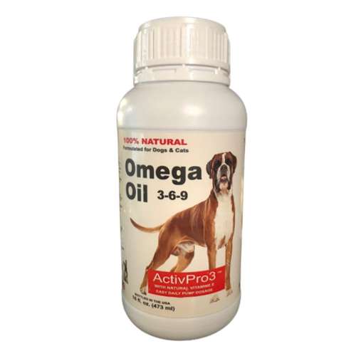 روغن ماهی درمان ریزش مو سگ و گربه مدل امگا اویل حجم 473 میلی لیتر