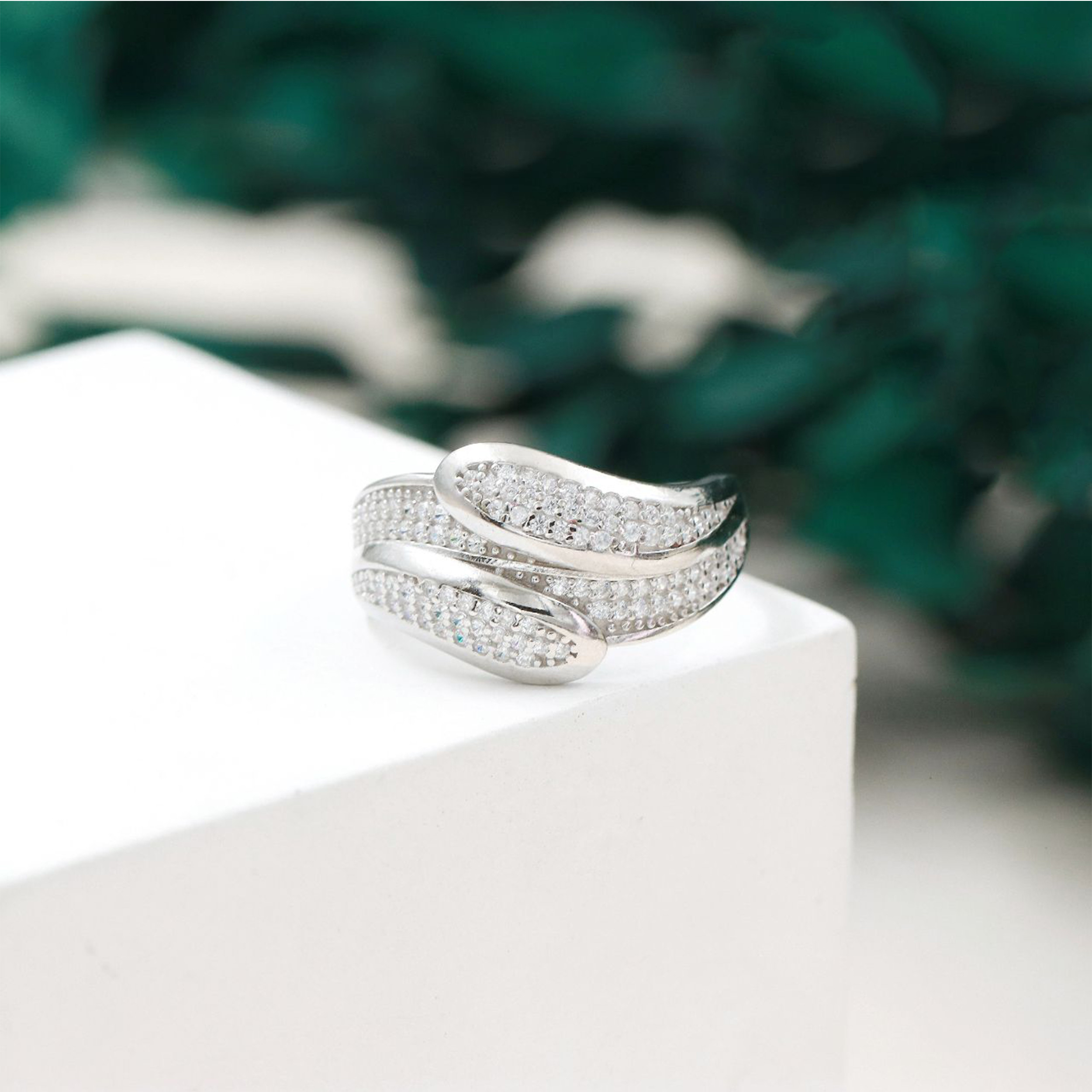 انگشتر نقره زنانه جی تی ای مدل نایس