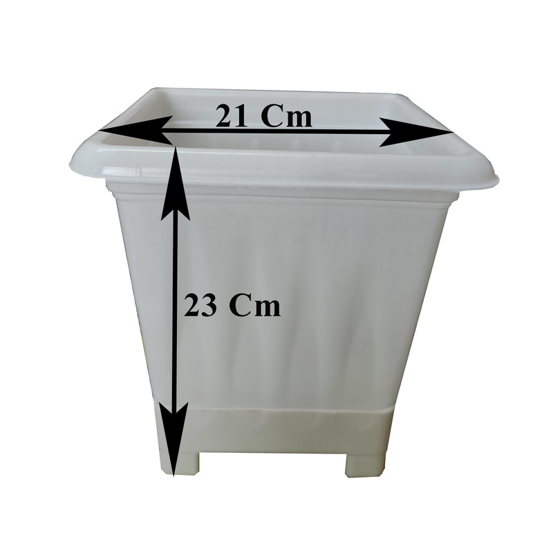 گلدان مدل پلاستیکی مربع کد Sh21