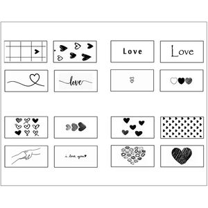 برچسب مدل عشق minimal کد 0001 مجموعه 16 عددی