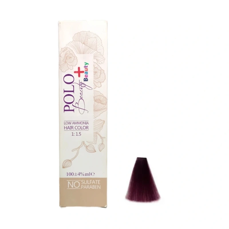 رنگ مو پلو بیوتی شماره vi.01 مدل پلاس بیوتی حجم‌ 100میلی لیتر رنگ بنفش 