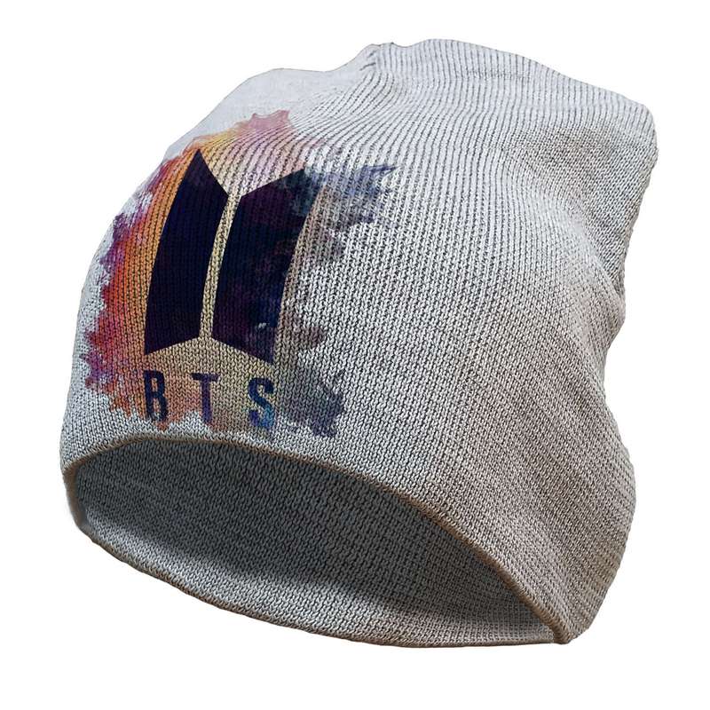 کلاه آی تمر بافتنی مدل بی تی اس bts کد 413