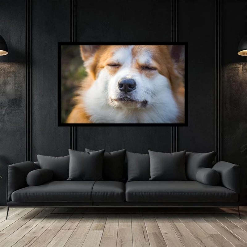 تابلو بکلیت طرح دکوراتیو و فانتزی حیوانات  سگ  مدل B-bu2985