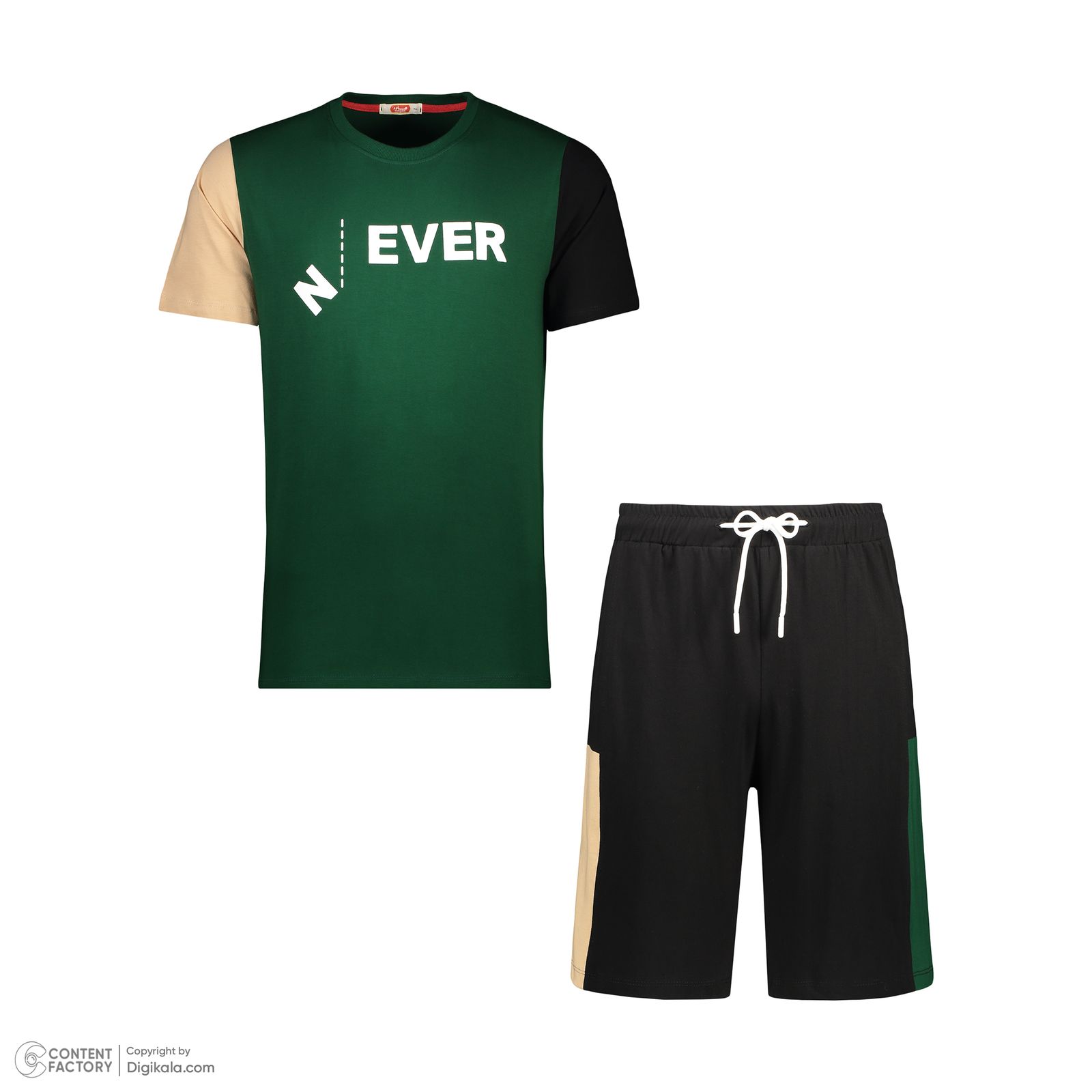 ست تی شرت و شلوارک مردانه مادر مدل دایان کد 486512 - - 28