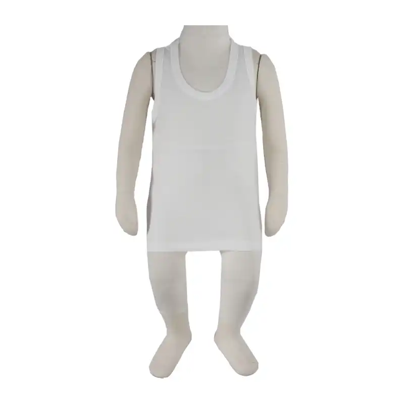 تاپ نوزادی آدمک کد 250001 رنگ سفید