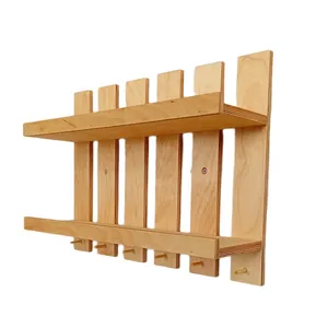 شلف دیواری مدل دو طبقه طرح نرده