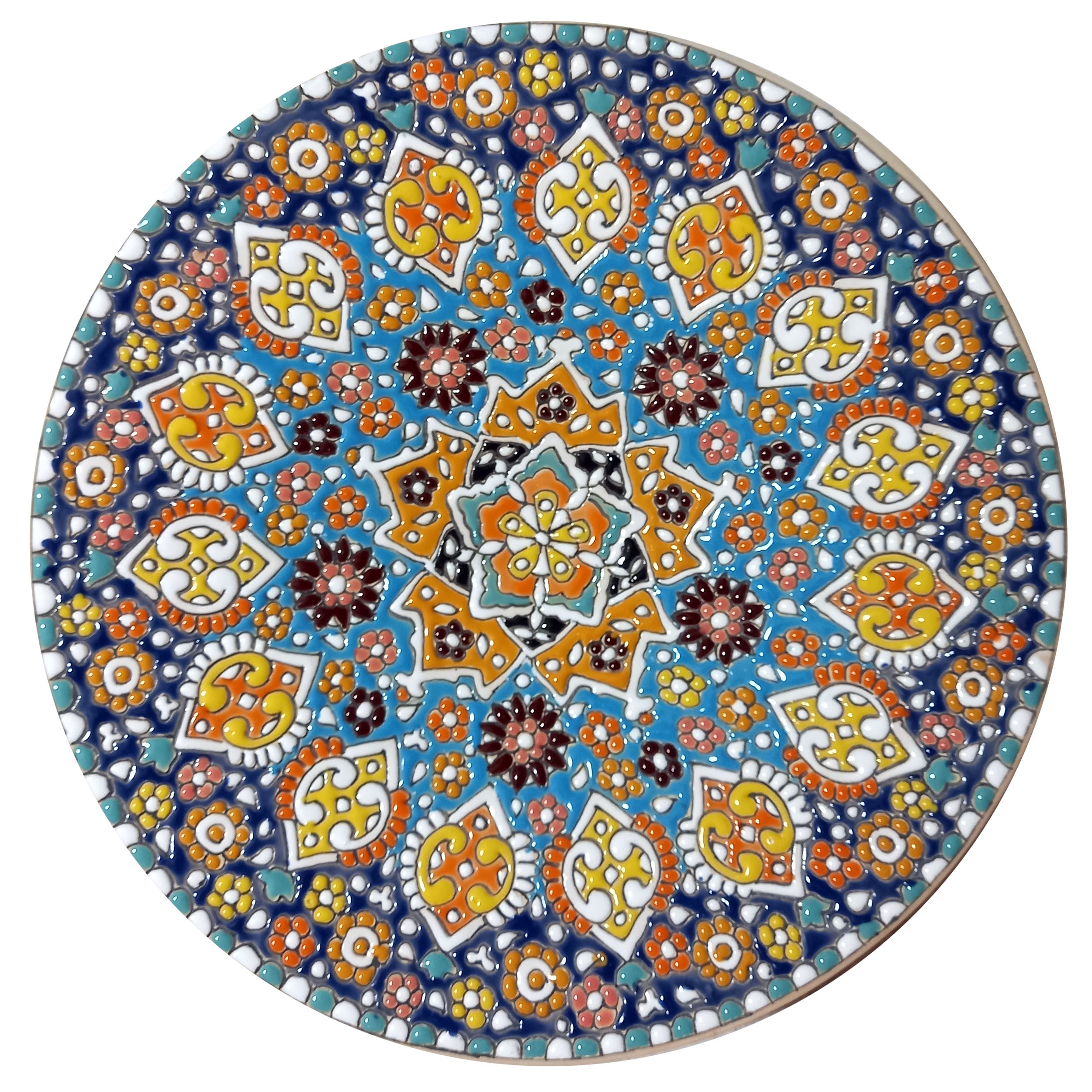  بشقاب میناکاری سفالی مدل D25-S3
