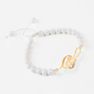 دستبند نقره گلمورطرح فرنام کد 06