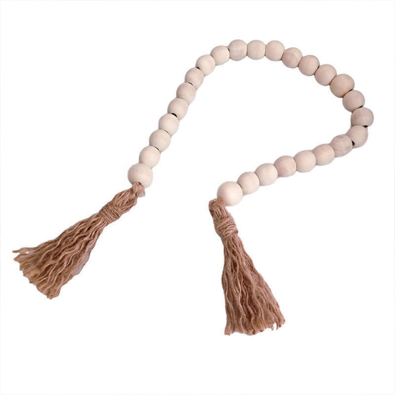 دکوری مدل ریسه چوبی طرح منگوله دار