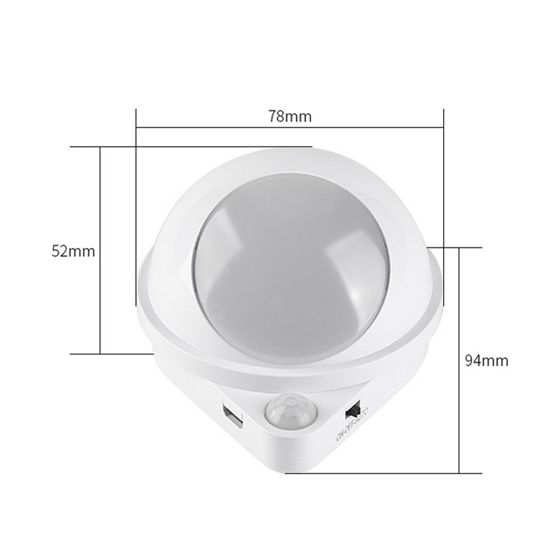 چراغ سنسور دیواری مدل 360 درجه DMK-022PL