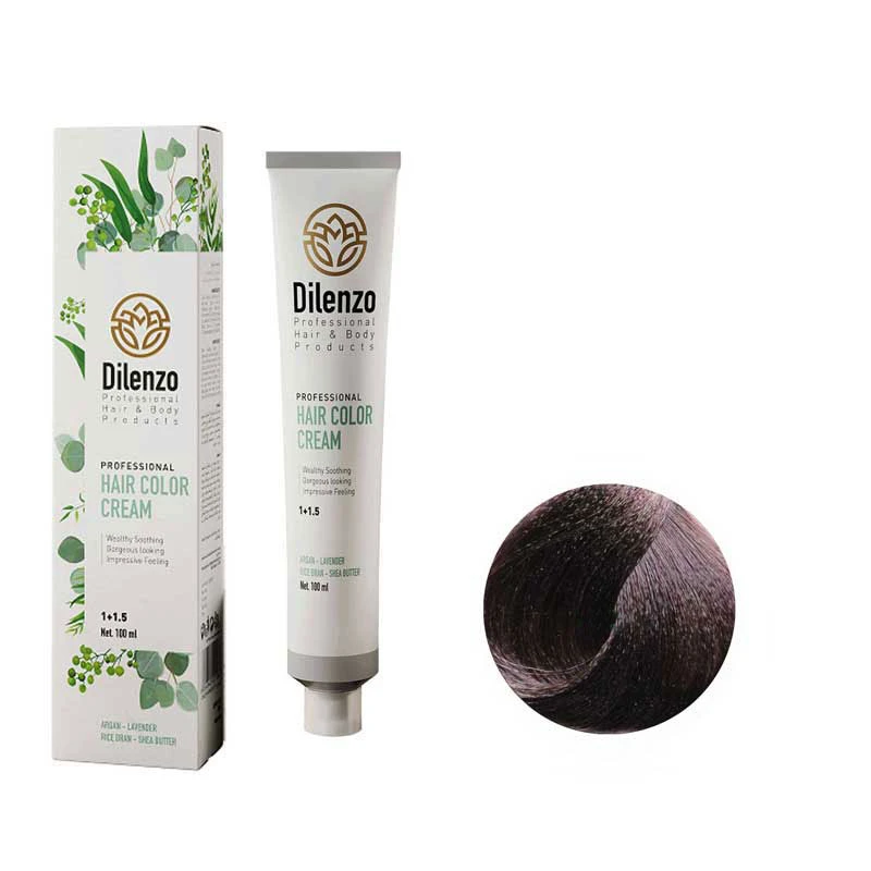 رنگ مو دیلنزو شماره 5CO حجم 100 میلی لیتر رنگ قهوه ای کاکائویی روشن