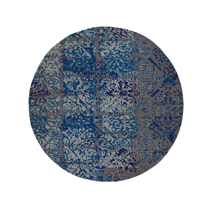 پادری مدل دایره طرح کلاسیک کد 5446 سایز 90 × 90 سانتی متر 