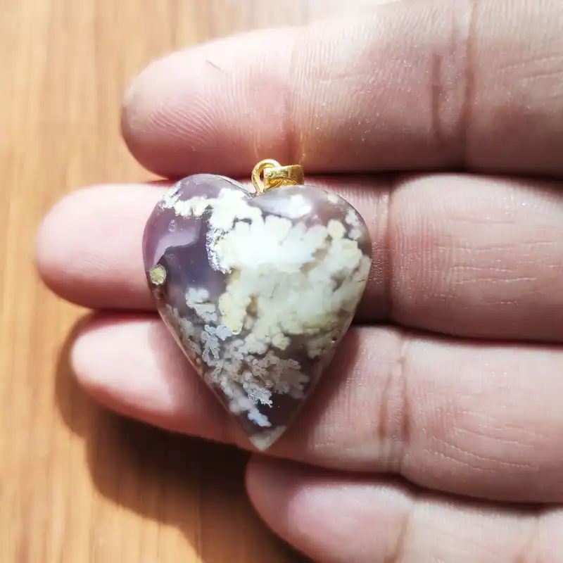 آویز گردنبند زنانه عقیق شجر سوسنی کد AV229