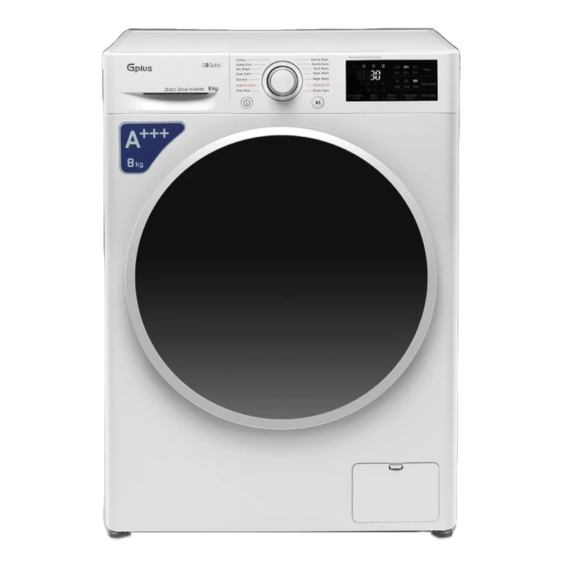ماشین لباسشویی اتوماتیک جی پلاس مدل GWM-M870W ظرفیت 8 کیلوگرم