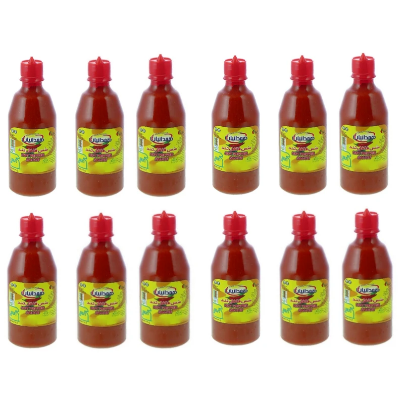 سس گوجه فرنگی فلفل تند همدانیان - 450 گرم بسته 12 عددی