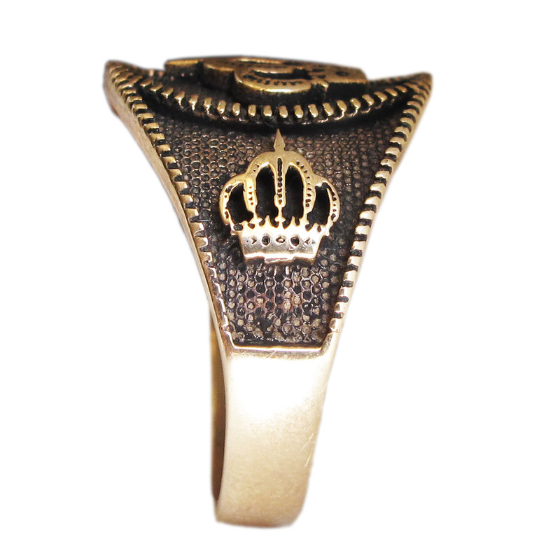 انگشتر مردانه طرح تاج کد‌‌‌‌ AR79