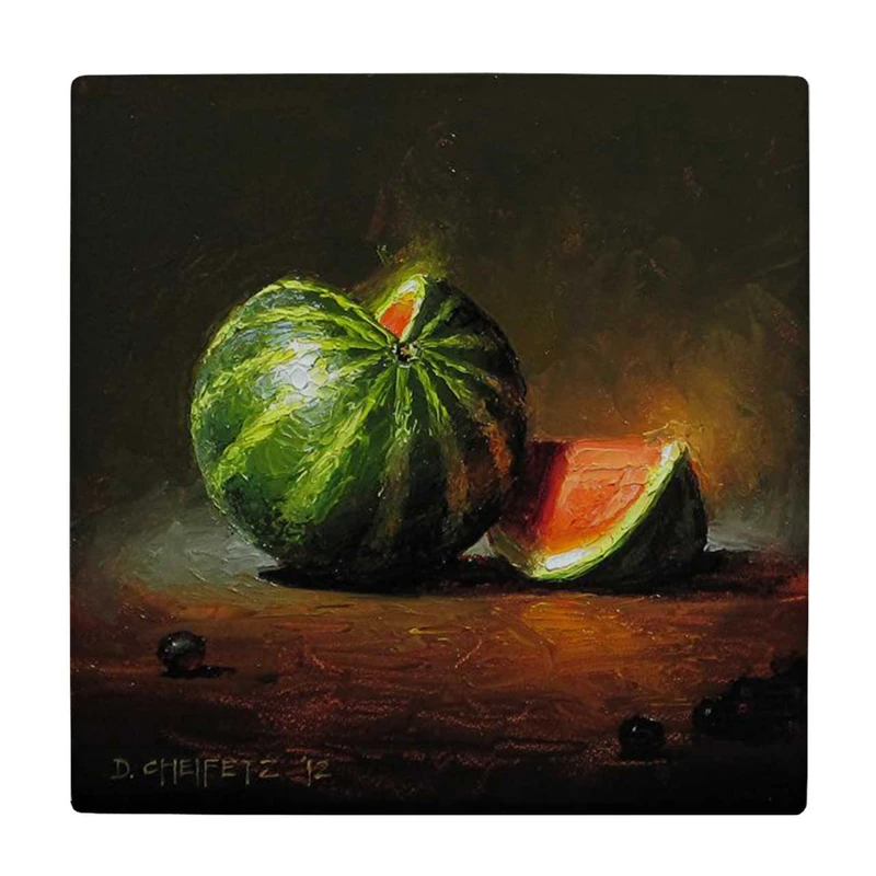 زیر لیوانی  طرح نقاشی هندوانه کد    5862853_4361