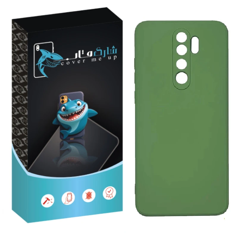 کاور شارک قاب مدل سیلیکونی مناسب برای گوشی موبایل شیائومی Redmi Note 8 Pro