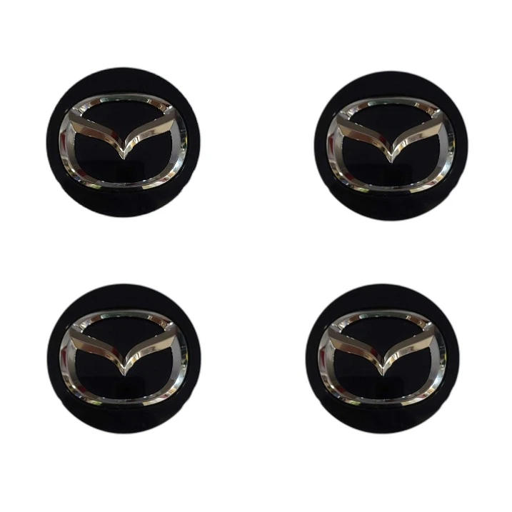 درپوش رینگ خودرو مزدا مدل 201025 مناسب برای مزدا ۳ بسته ۴ عددی 