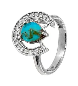 انگشتر نقره زنانه مدل 100198