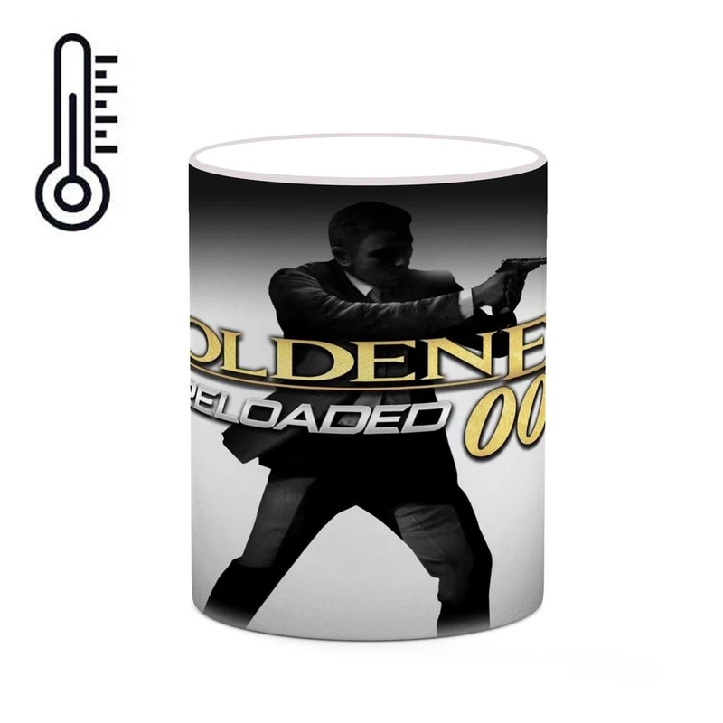 ماگ حرارتی کاکتی مدل بازی گلدن آی GoldenEye 007 کد mgh28718