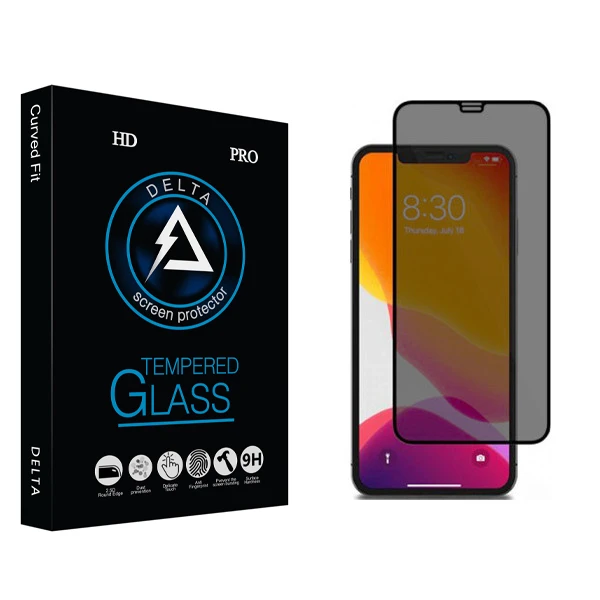 محافظ صفحه نمایش حریم شخصی دلتا مدل Fit مناسب برای گوشی موبایل اپل iPhone 12 Pro Max