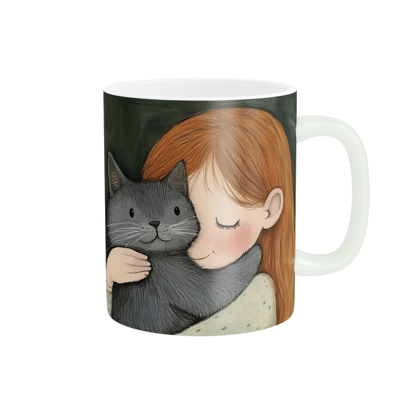 ماگ پاد آفرین طرح دخترک کد 4731