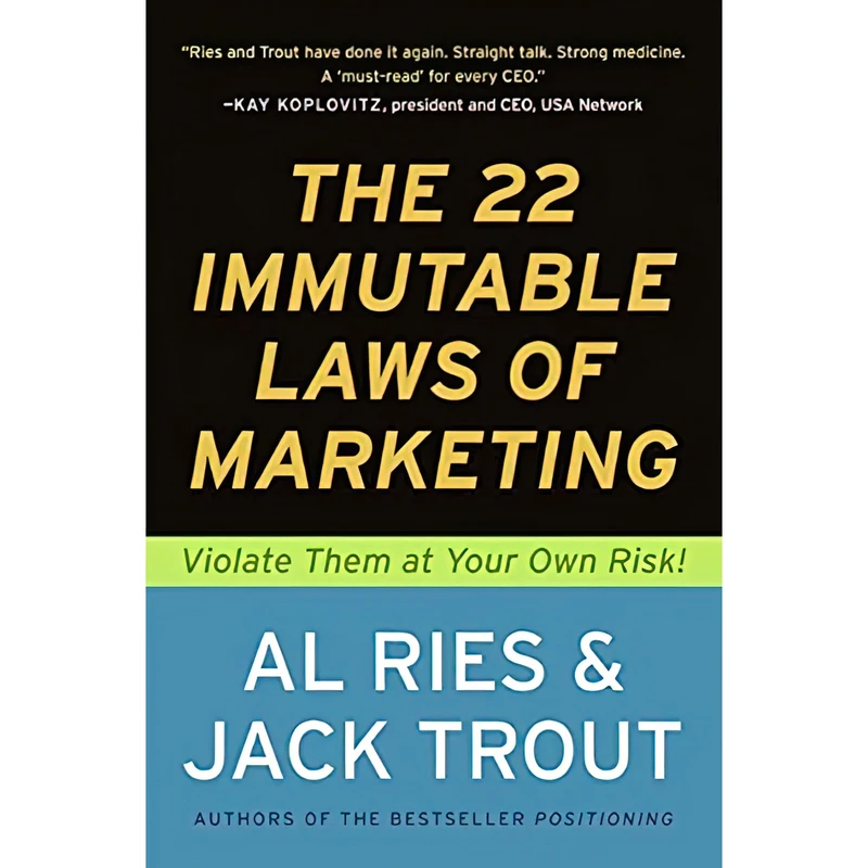 کتاب The 22 Immutable Laws of Marketing اثر Al Ries and Jack Trout انتشارات HarperBusiness
