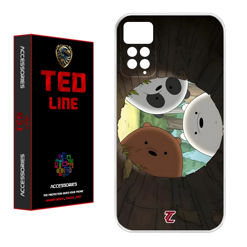 کاور تد لاین طرح خرسی کد 1101 مناسب برای گوشی موبایل شیائومی Redmi Note 11 Pro 4G / Note 12 Pro 4G