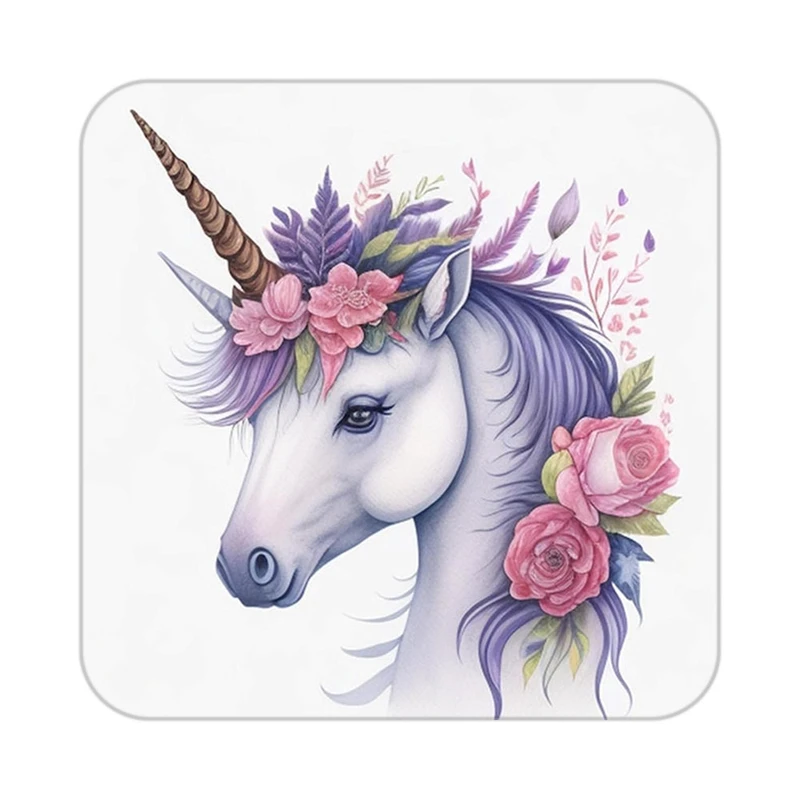 زیر لیوانی کاکتی طرح اسب تک شاخ و یونیکورن مدل mp32776