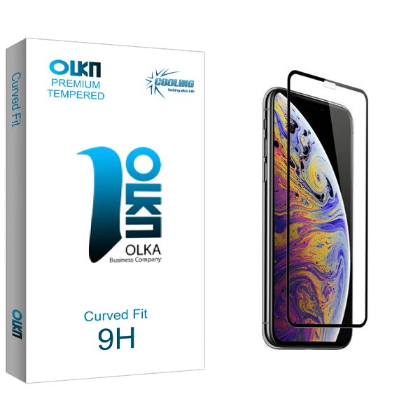 محافظ صفحه نمایش شیشه ای کولینگ مدل Olka مناسب برای گوشی موبایل اپل iPhone Xs max