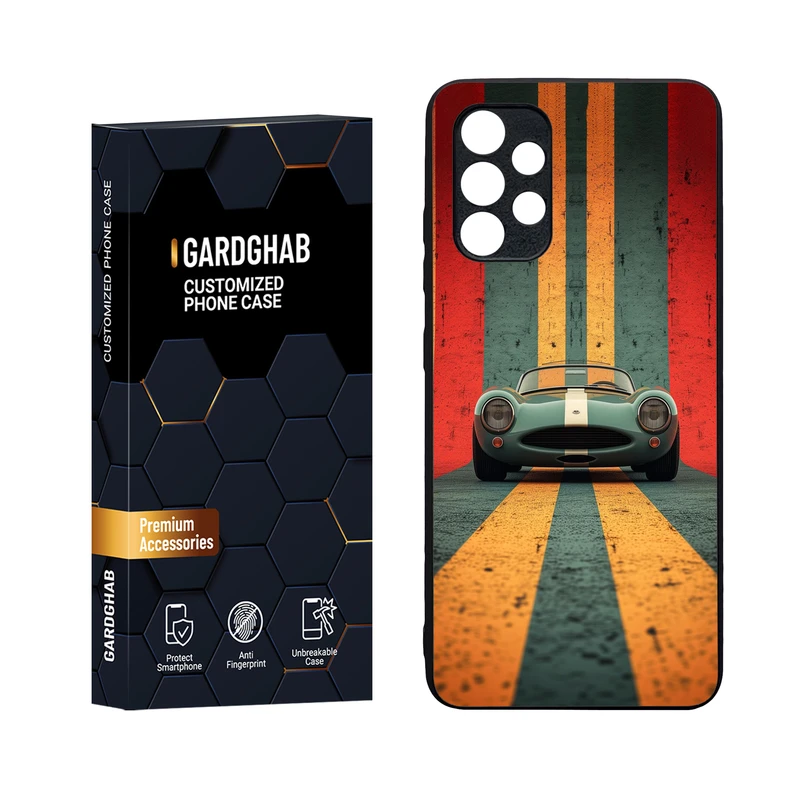 کاور گارد قاب مدل دورژله ای پشت گلس پسرانه مناسب برای گوشی موبایل سامسونگ Galaxy A32 4G