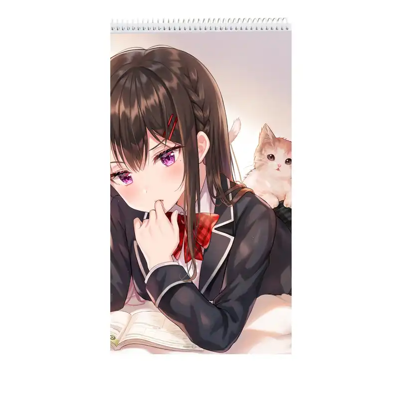 دفتر نقاشی 50 برگ نیکاد مدل دخترانه طرح انیمه IMB کد A4