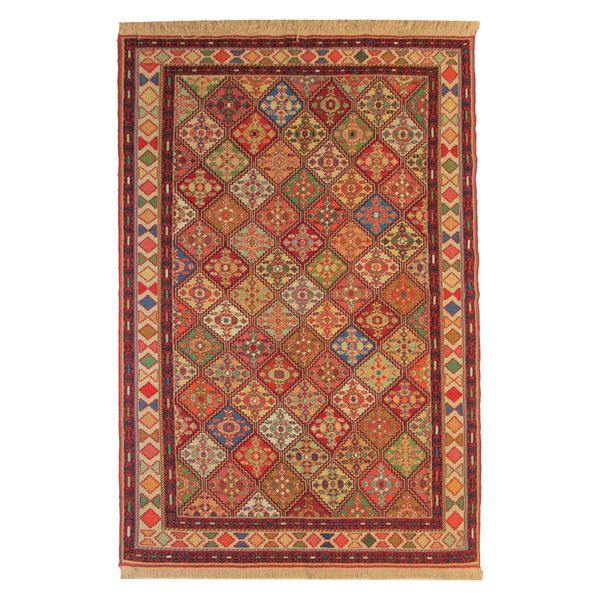 گلیم دستباف دو متری طرح سوزنی کد 640