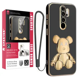 Spartan Teddy Bear Cover For Xiaomi Redmi Note 8 Pro With Strap