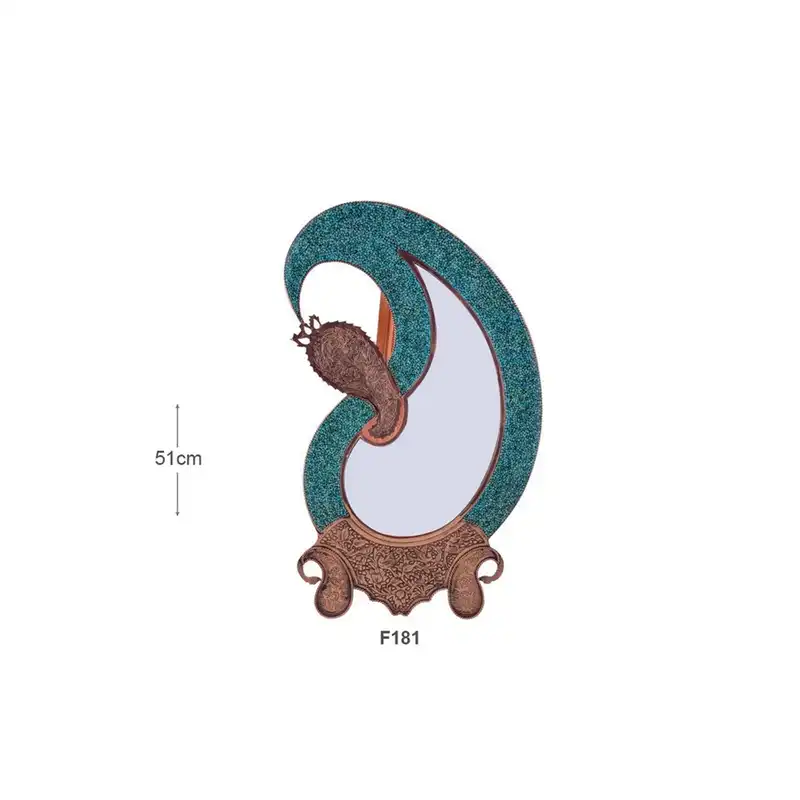 آینه فیروزه کوبی آقاجانی  کد F181