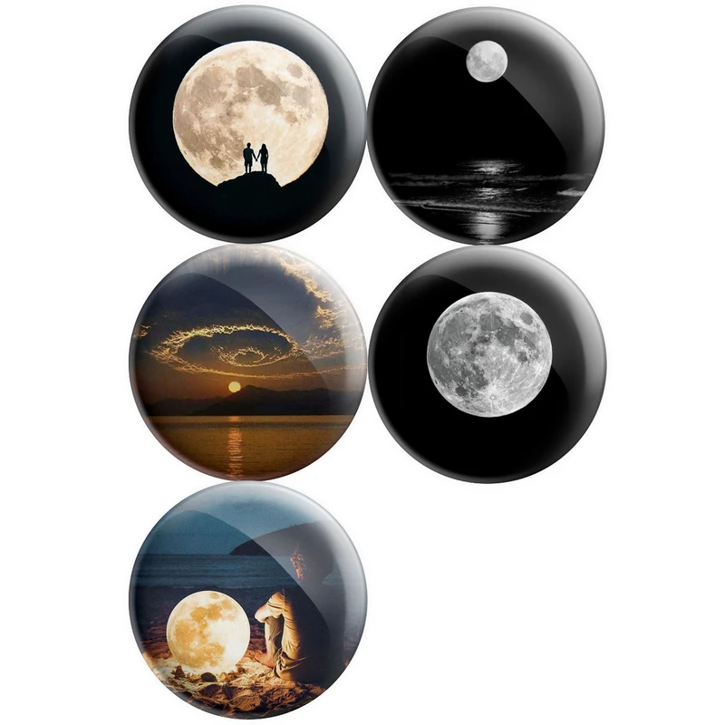 پیکسل پرمانه طرح ماه کد pmg5.12151 مجموعه 5 عددی