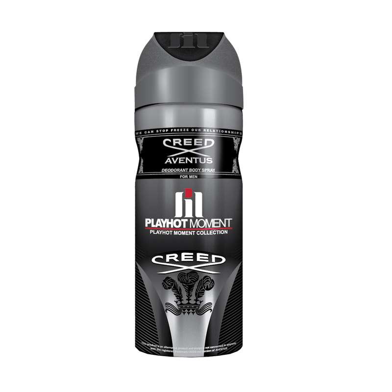 اسپری خوشبو کننده بدن مردانه پلی هات مومنت مدل CREED AVENTUS حجم 200 میلی لیتر اسپری خوشبو کننده بدن مردانه پلی هات مومنت مدل CREED AVENTUS حجم 200 میلی لیتر