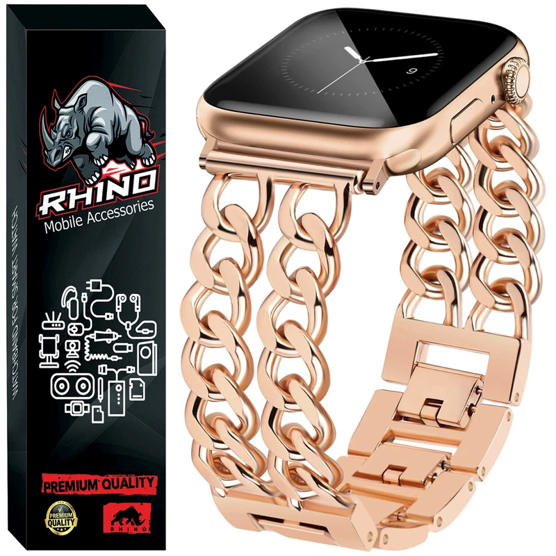 بند راینو مدل Cartir مناسب برای اپل واچ سری 11 سایز 42 میلی متری