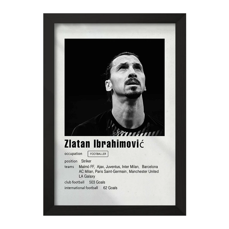 تابلو خندالو مدل زلاتان ابراهيموفيتش (Zlatan Ibrahimović) کد F11248
