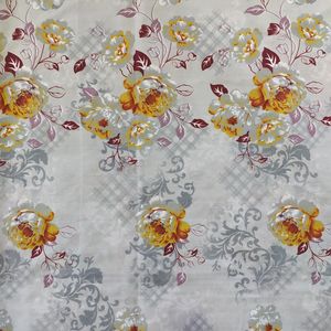 پارچه ملحفه عرض 2 متر مدل بوته 11198 رنگ قهوه‌ای