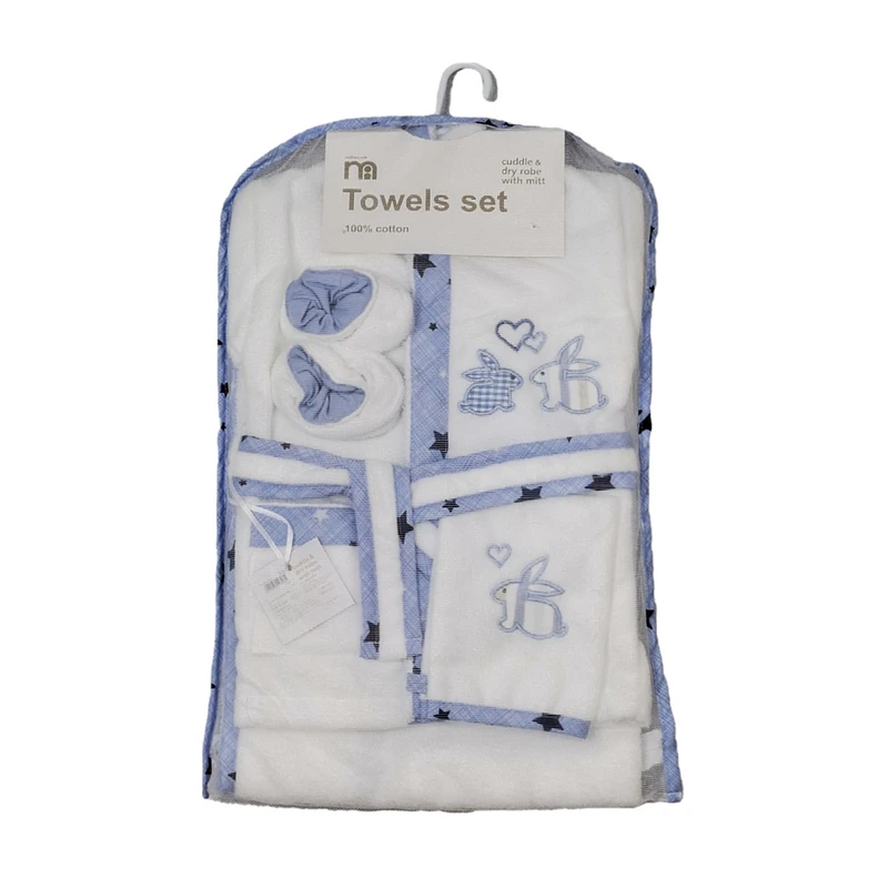 ست 5 تکه حوله پالتویی کودک مادرکر مدل خرگوش