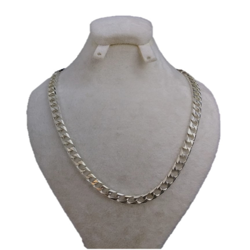 زنجیر نقره مردانه مدل gol-1167