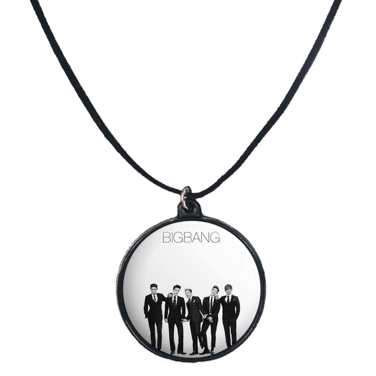 گردنبند پرمانه طرح گروه موسیقی بیگ بنگ BIG BANG کد pmb.15200 مدل دو طرفه