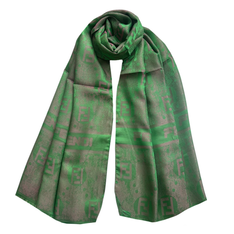 شال زنانه مدل نخ ژاکارد دورو شاین دار