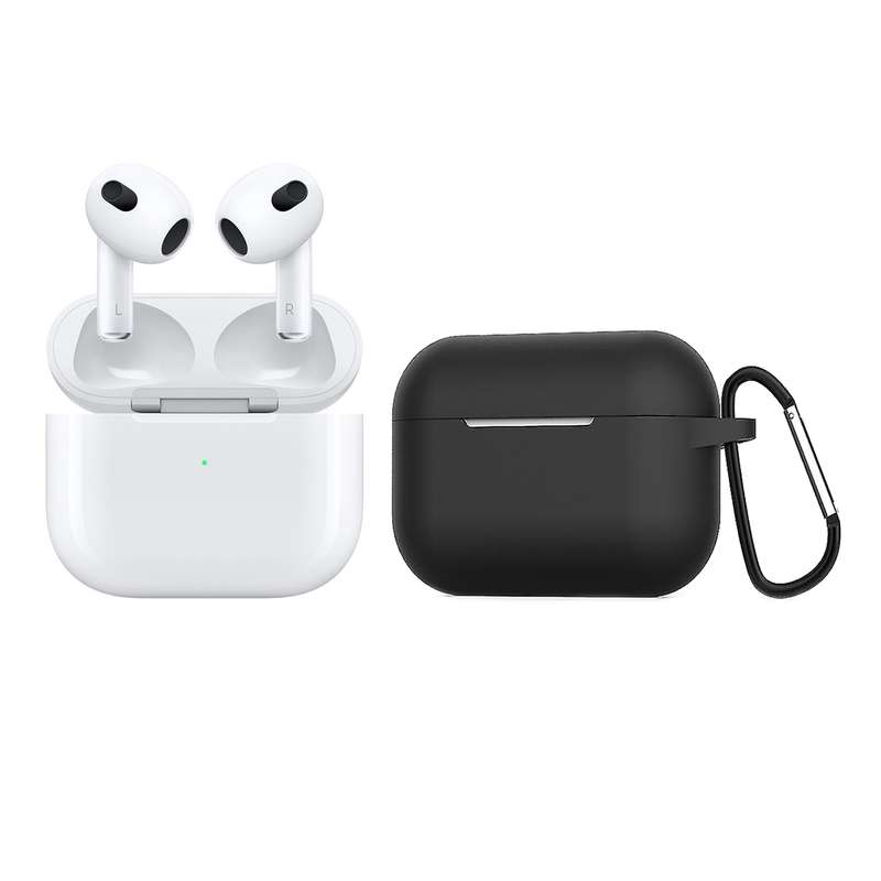 هدفون بلوتوثی موزیک آپولو مدل True Wireless Earbuds Air به همراه کاور سیلیکونی هدفون بلوتوثی موزیک آپولو مدل True Wireless Earbuds Air به همراه کاور سیلیکونی