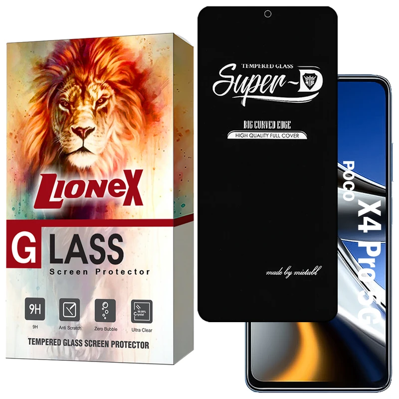 محافظ صفحه نمایش لایونکس مدل SUPERDNL مناسب برای گوشی موبایل شیائومی Poco X4 Pro 5G
