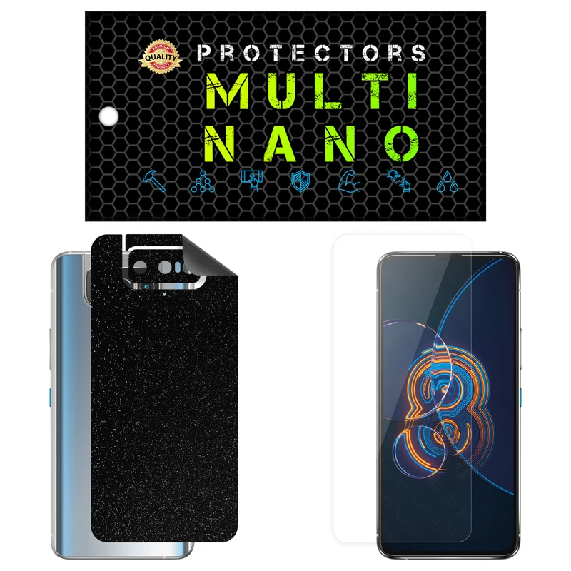 محافظ صفحه نمایش مولتی نانو مدل X-SFG مناسب برای گوشی موبایل ایسوس Zenfone 8 Flip / ZS672KS به همراه برچسب پوششی
